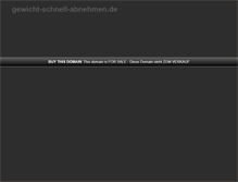 Tablet Screenshot of gewicht-schnell-abnehmen.de